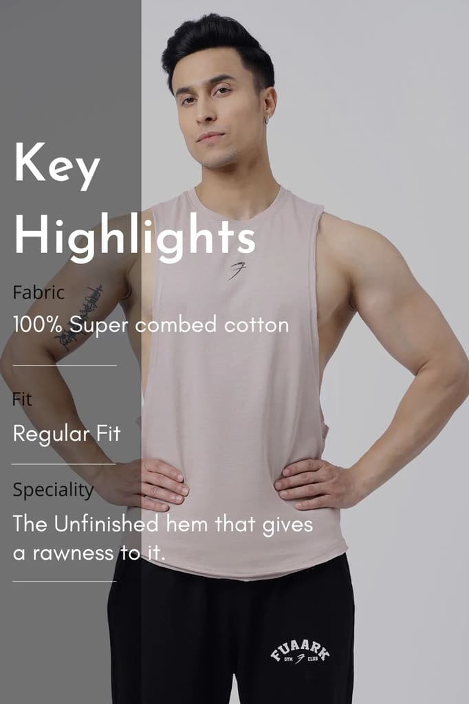 Drift Deep Arm Tank Beige — photo 7