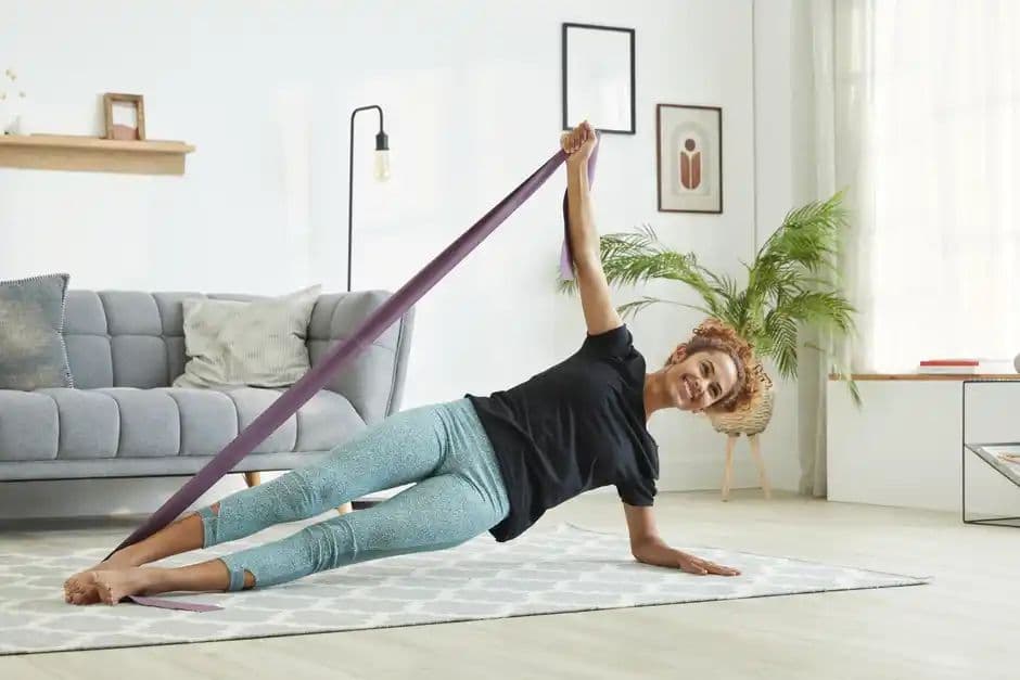 Decathlon Domyos Resistance Band Pilates | Pink | Medium 6 lb/3 kg — photo 2