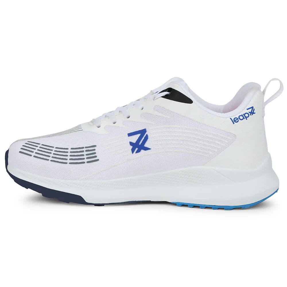 Leap7x White Lacing Sports Running Shoes For Men RW-14 By Liberty — photo 3