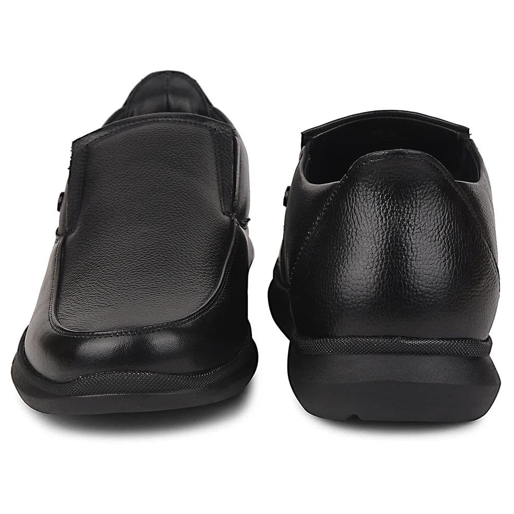 Healers Black Formal Non Lacing Moccasins For Men SCL-1 By Liberty — photo 6