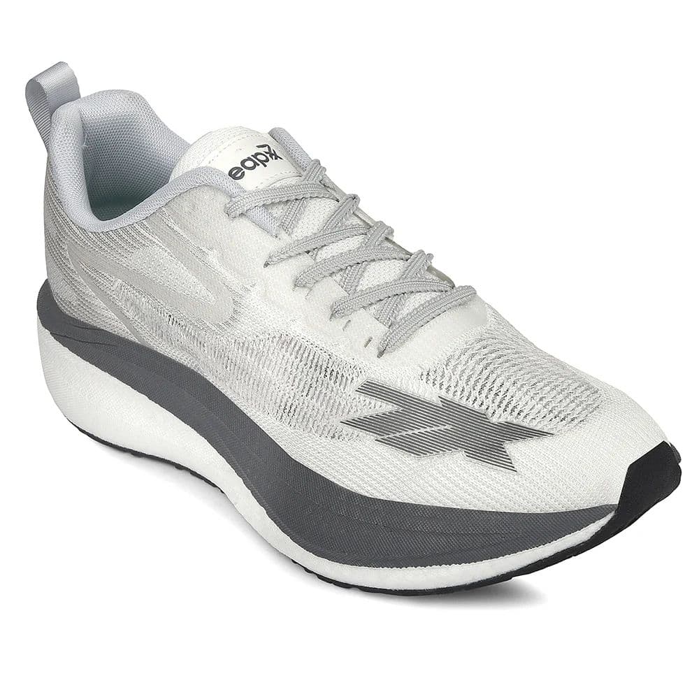 Leap7x White Sports Lacing Running Shoes For Men XLM-02 By Liberty — 6/40 / White
