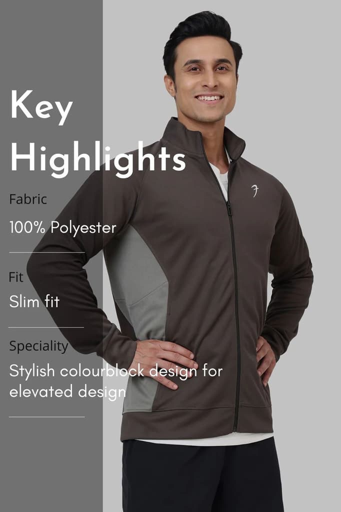 Polish Colourblock Jacket Dark Grey — photo 8