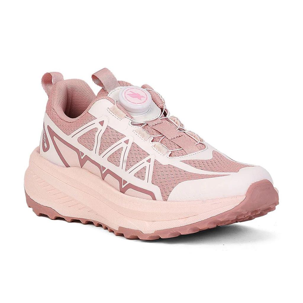 Leap7X ZQ-WFLN-47 Women's Peach Walking Shoes - TWIST & GO with Flyknit Upper & Ortholite Insole