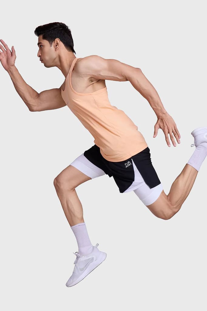 Checks Running Tank Peach — photo 7