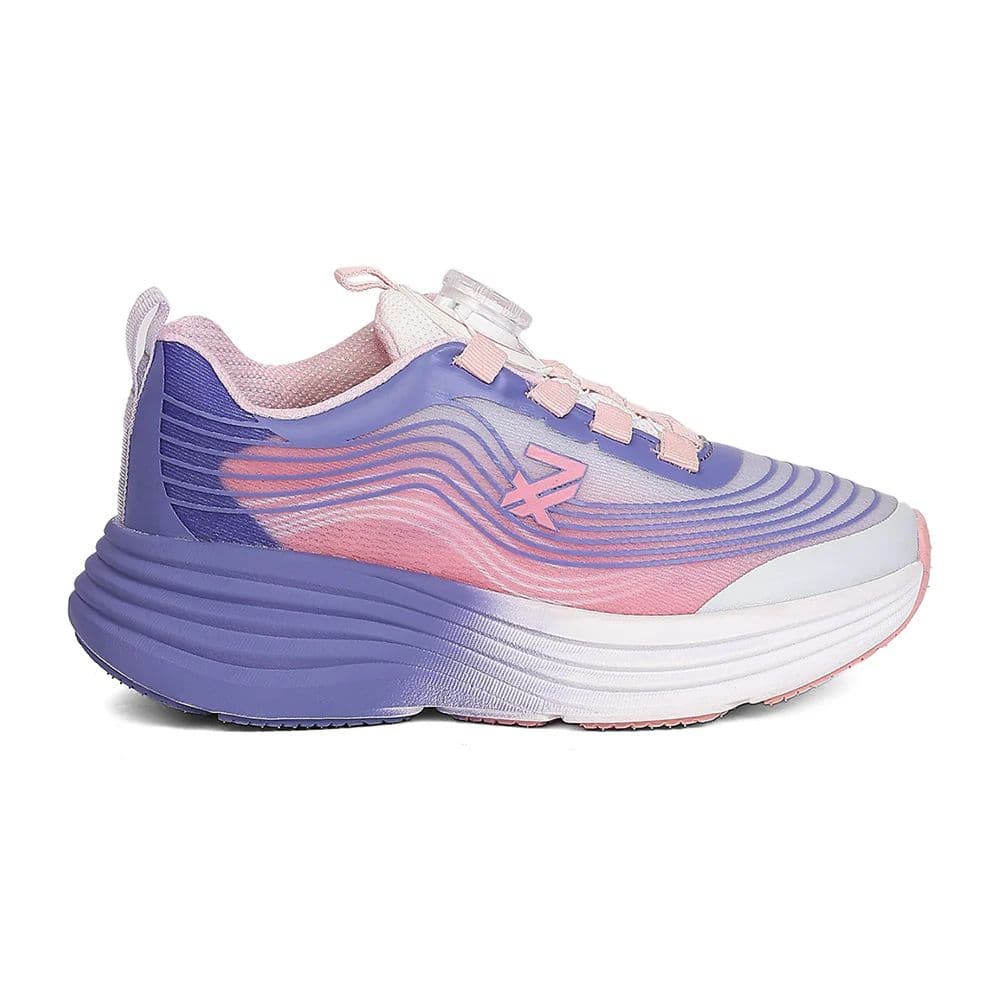 Leap7X LOTO-6 Kids' Purple Walking Shoes - TWISTS & GO with Colorblock Design — photo 2