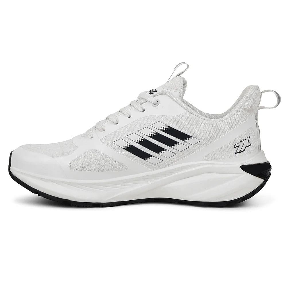 Leap7x White Sports Lacing Running Shoes For Men RUNNY-1E By Liberty — photo 3