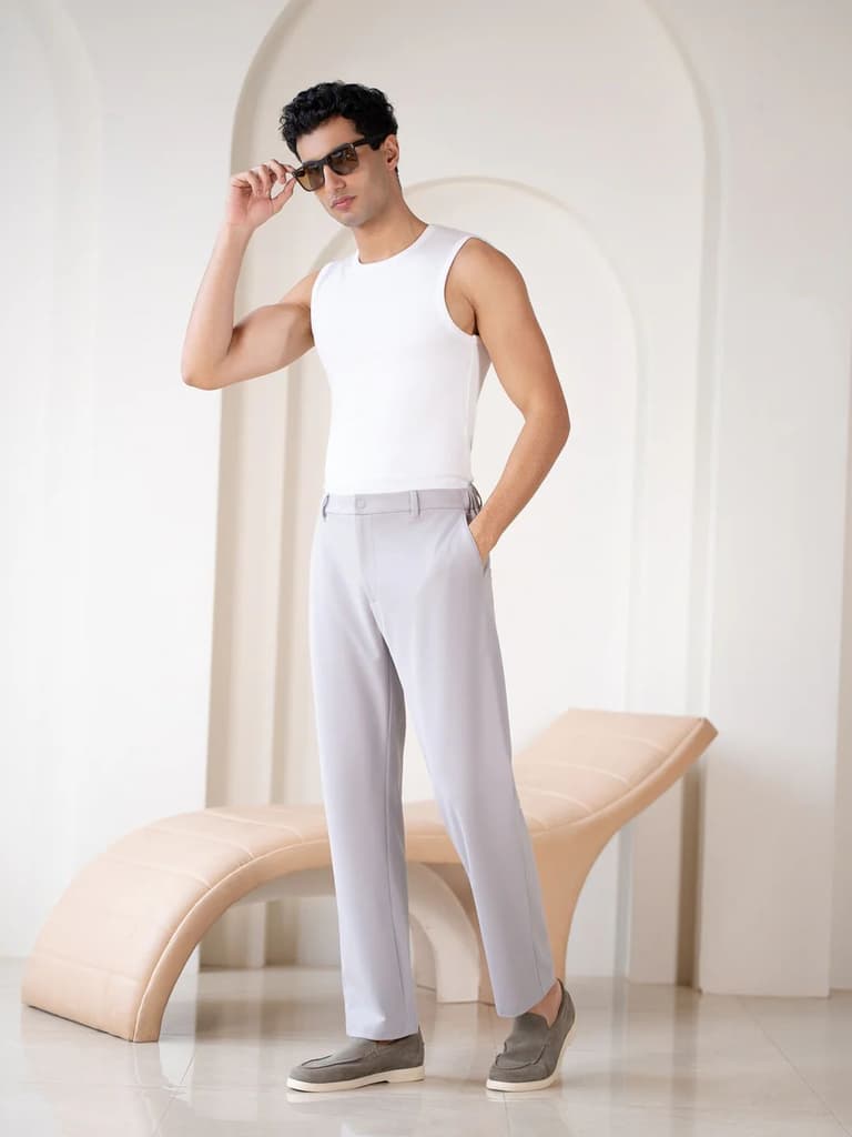 Layover Grey Stretchable Travel Pants — photo 2