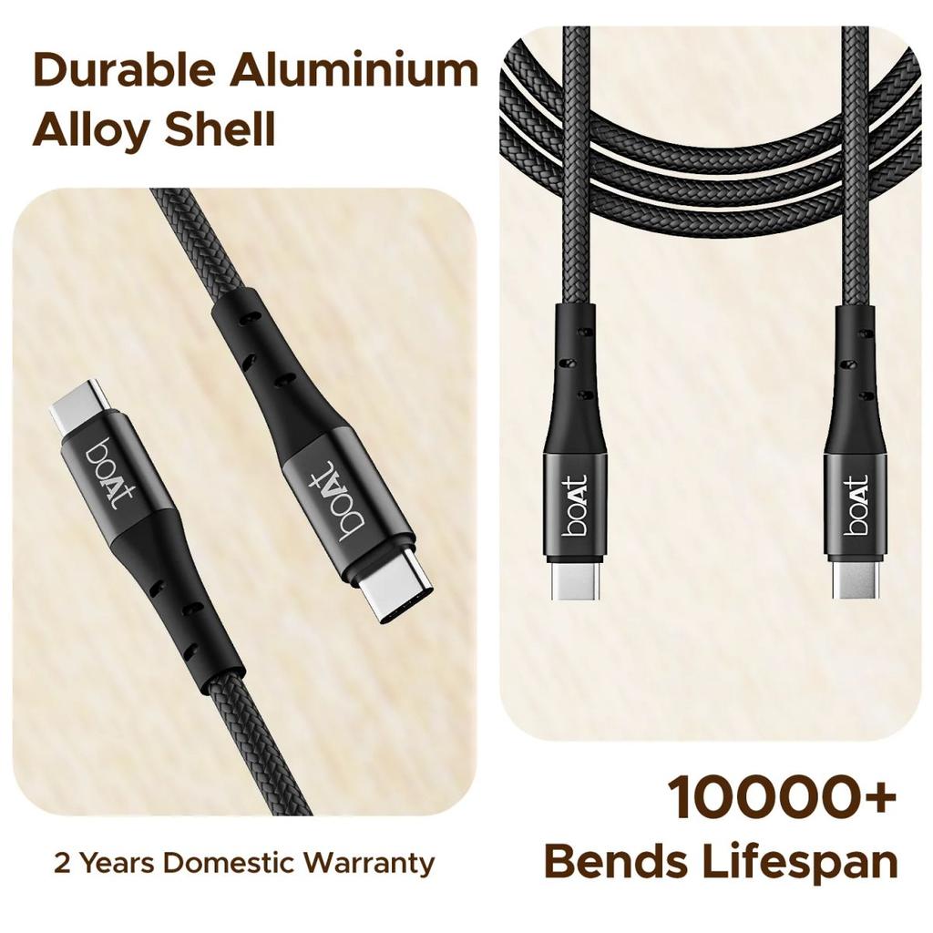 boAt C300 Fast Charging Cable | Charging Cable with 480 Mbps Data Transfer, 1.5m Cable Length, 10,000+ Bend Lifespan — photo 10
