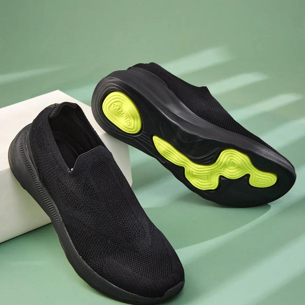 JETRA Black Men's Walking Shoes