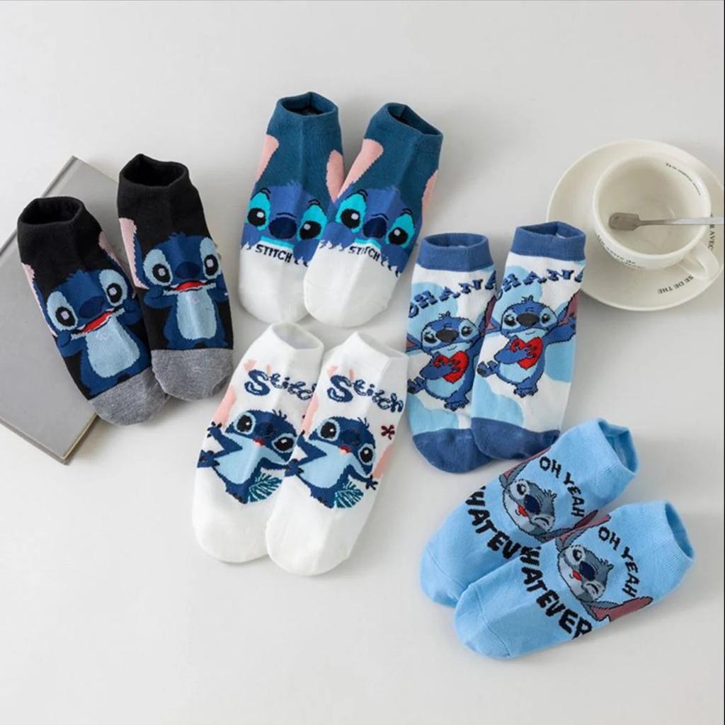 Stitch Theme Cotton Socks | Soft Breathable Casual Socks — photo 4