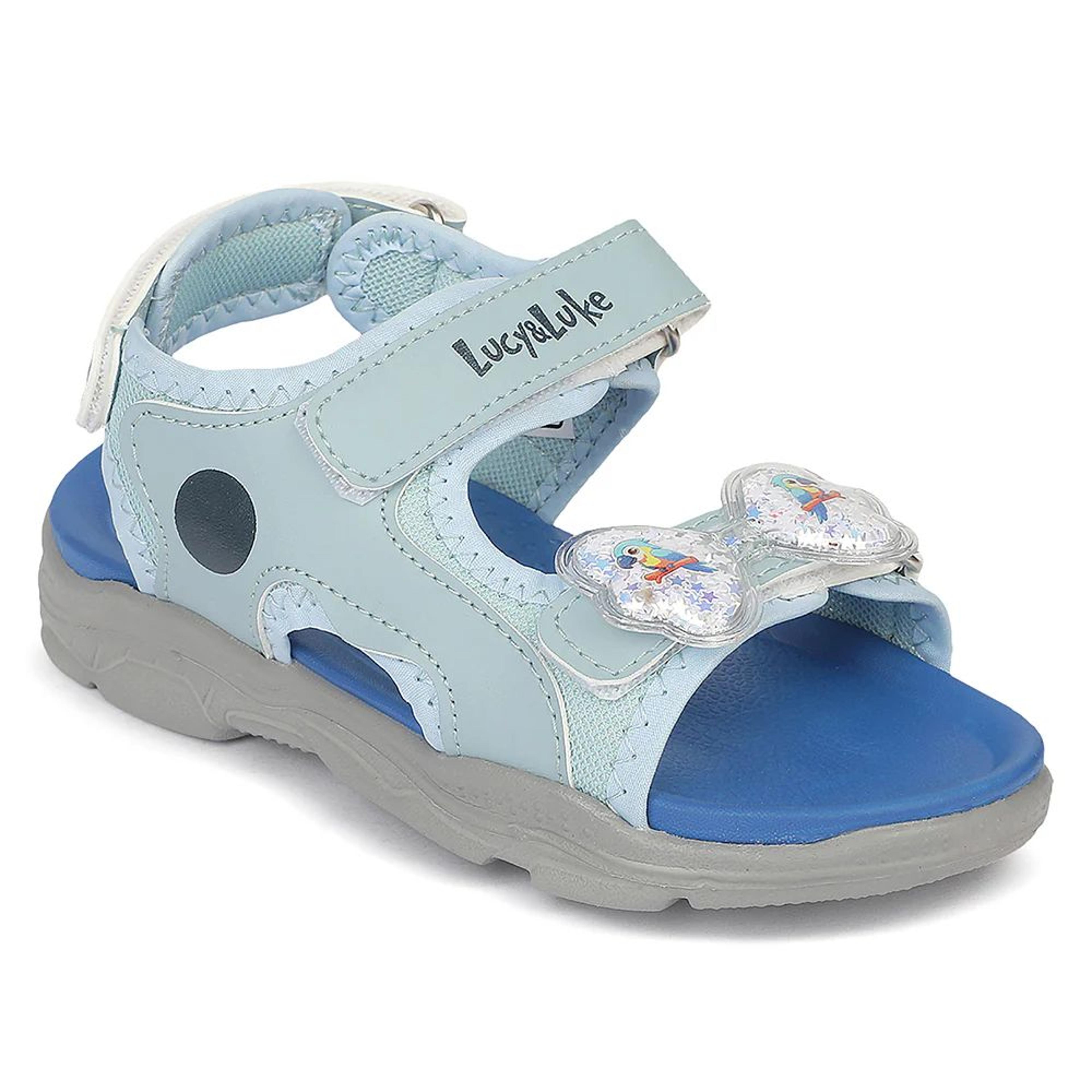 Lucy & Luke CANDYKICKE Blue Casual Flat Sandal For Kids By Liberty