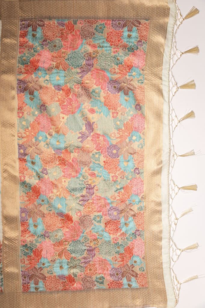 Mimosa Women's Woven Design Banarasi Style Art Silk Saree With Blouse Piece : SA00001785RMFREE — photo 7
