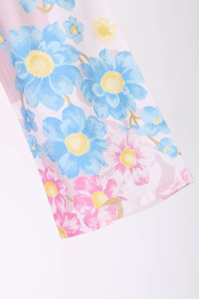 Pink Floral Printed Pure Cotton A-line Kurta — photo 7