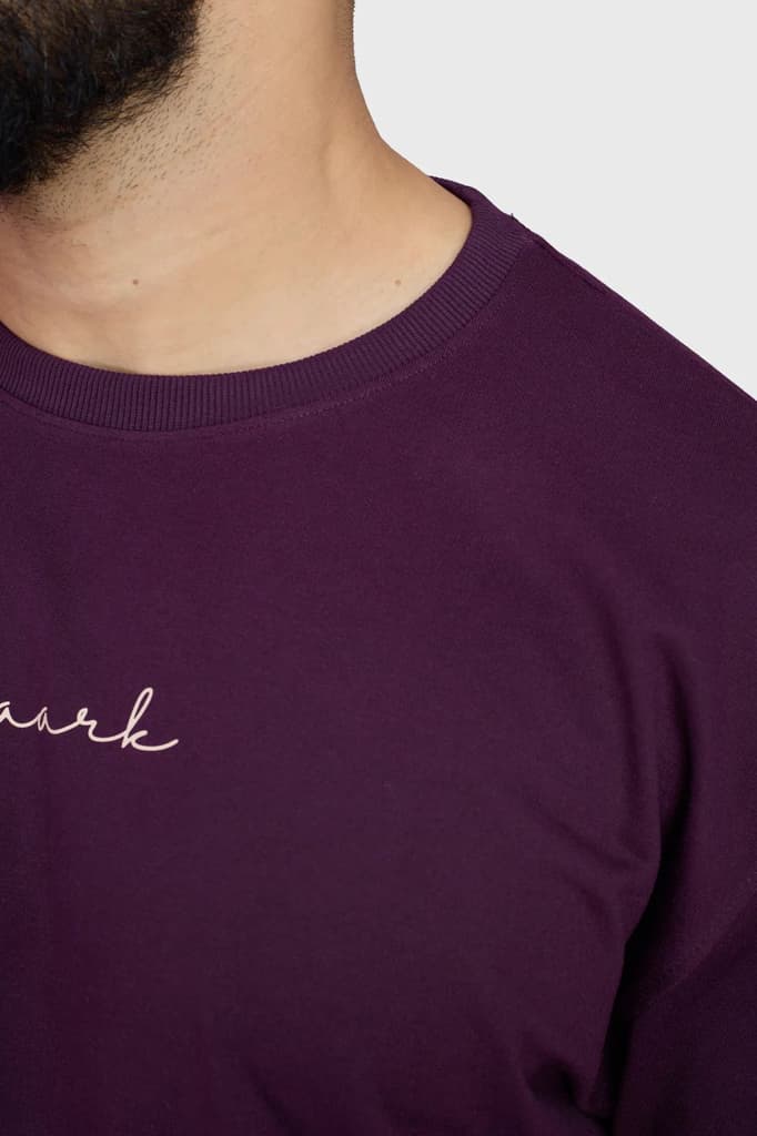 Weekend Oversized T-shirt Plum — photo 6