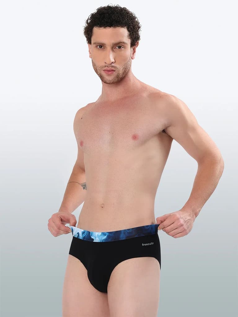 Men's Cotton Abstract Waistband Brief – Pack of 3 — photo 5