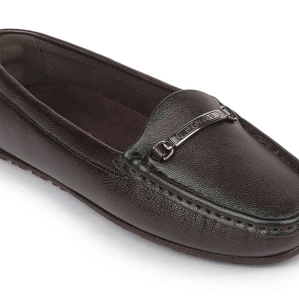 Healers JJL-26 Brown Everyday Comfort Casual Ballerina Shoes for Women By Liberty — photo 5