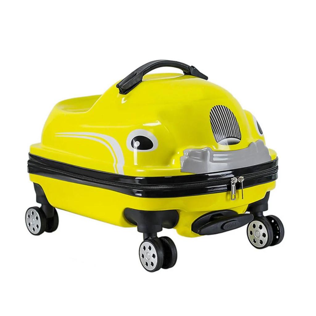 WheelyWagon Kids RideOn Bag – Car Style Hard Shell Travel Trolley for Toddlers — photo 6