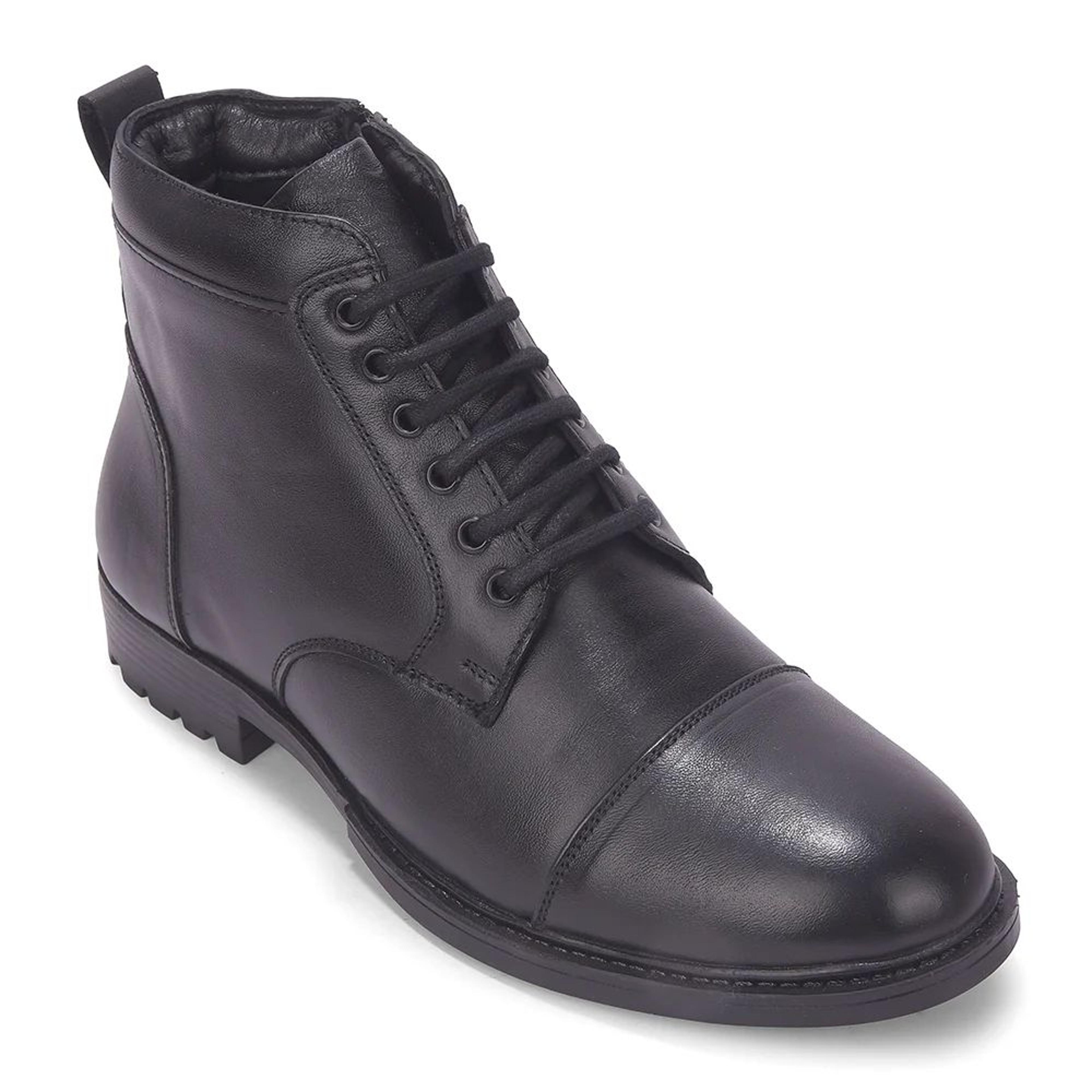 Healers HML-81E Black Casual Lacing Boot for Men by Liberty