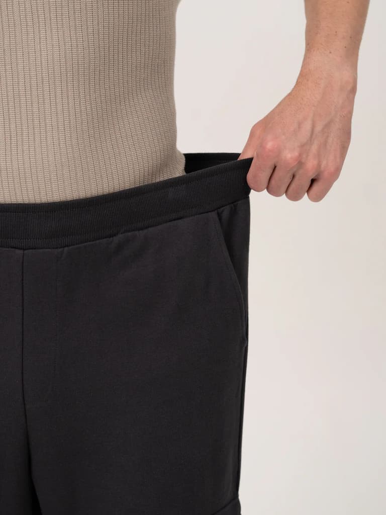 Neutral Grey Relaxed Fit Cargo Sweatpants — photo 4