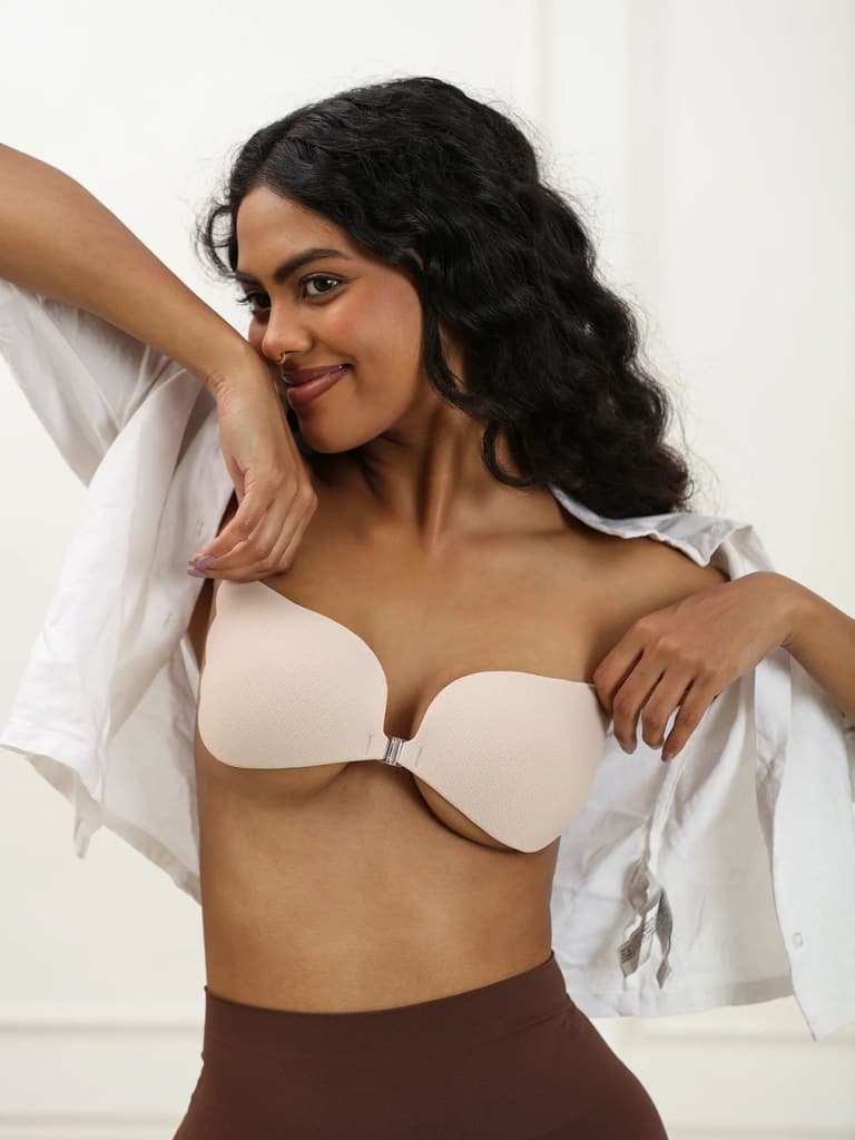 Adhesive Bra with Front Clip – Cotton, AirLock Glue, Extra Lift & Shape, Seamless Invisible Finish — photo 3