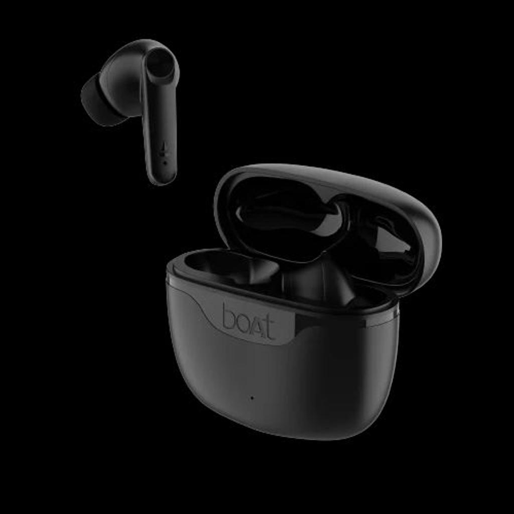 boAt Airdopes 207 | Wireless Earbuds with 50 Hours Playback, Quad Mics with ENx™ Technology, 13mm Drivers, BEAST™ Mode