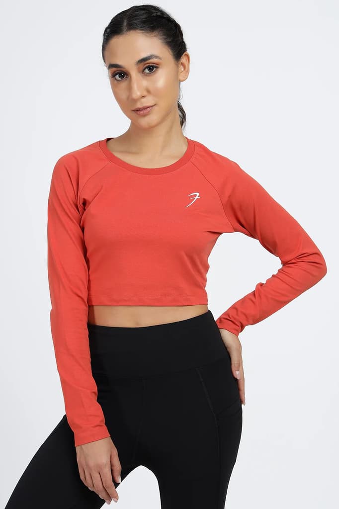 Legacy Crop Top T-shirt Rust — photo 2