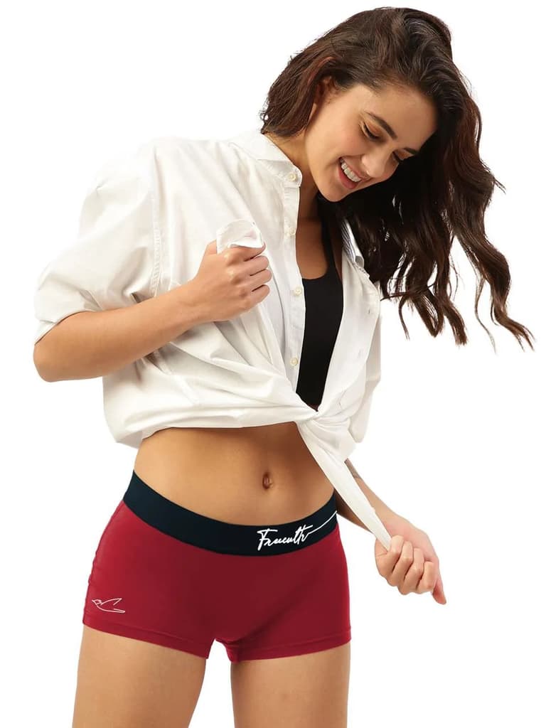 Women's Micro Modal Boy Shorts with Cult Waistband (Pack of 1) — photo 19