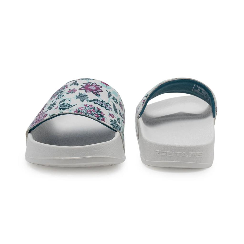 Womens Sliders in White | Casual Pool Sliders — photo 4