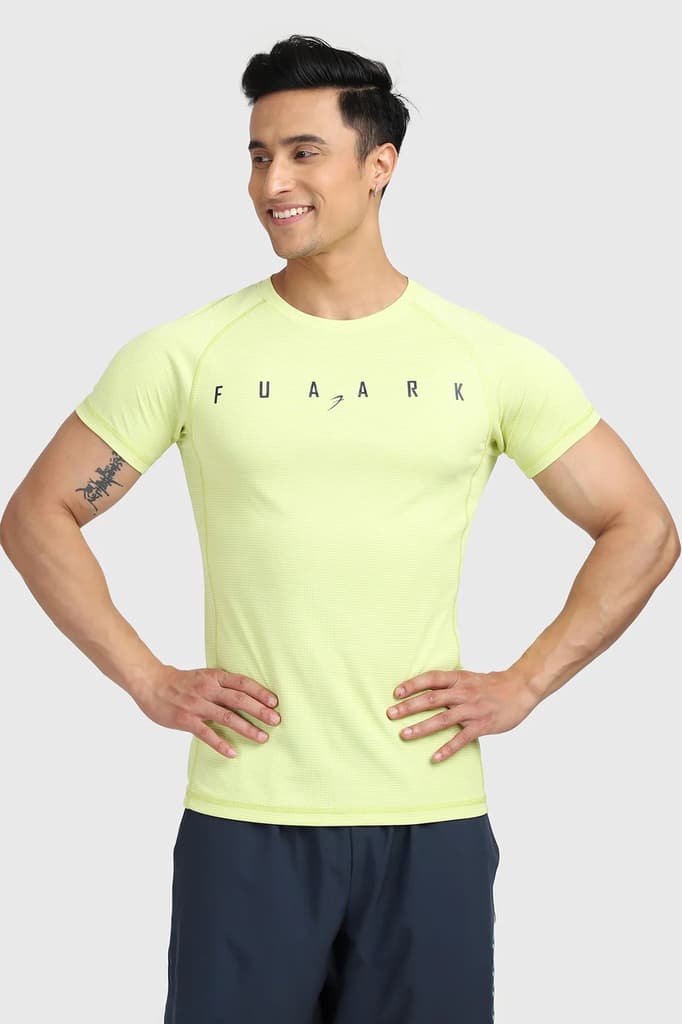 Checks T-shirt Lime — S