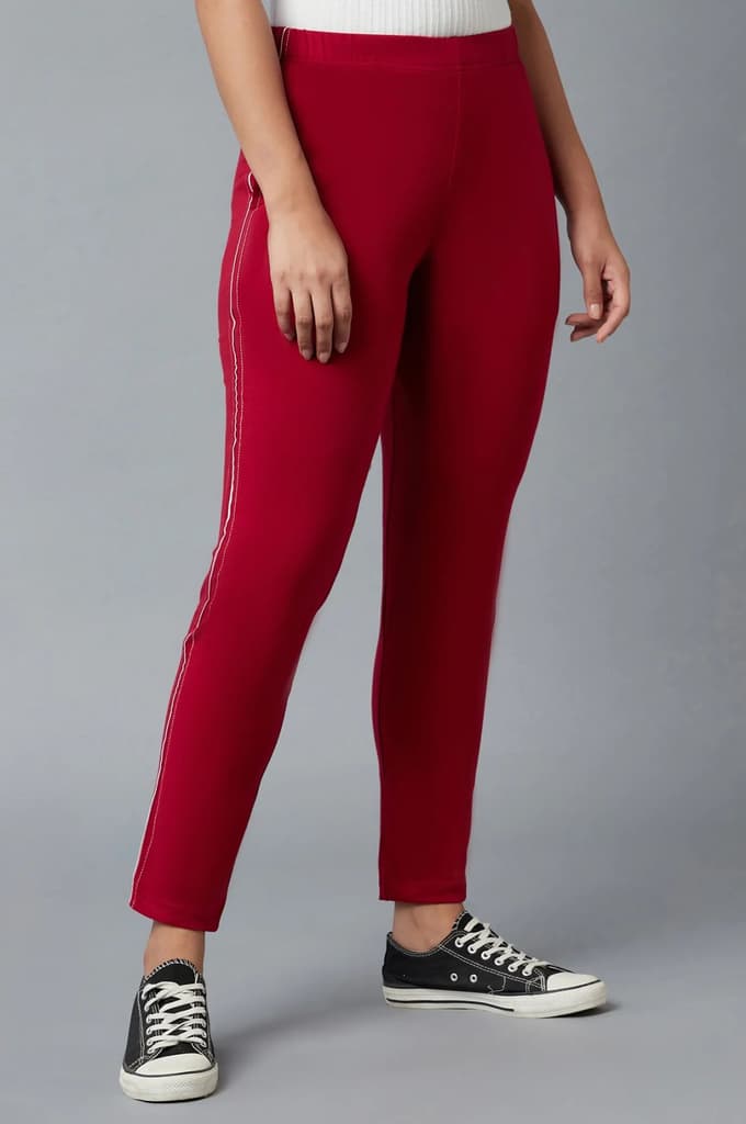 Brown Ankle Length Jersy Pants — photo 4