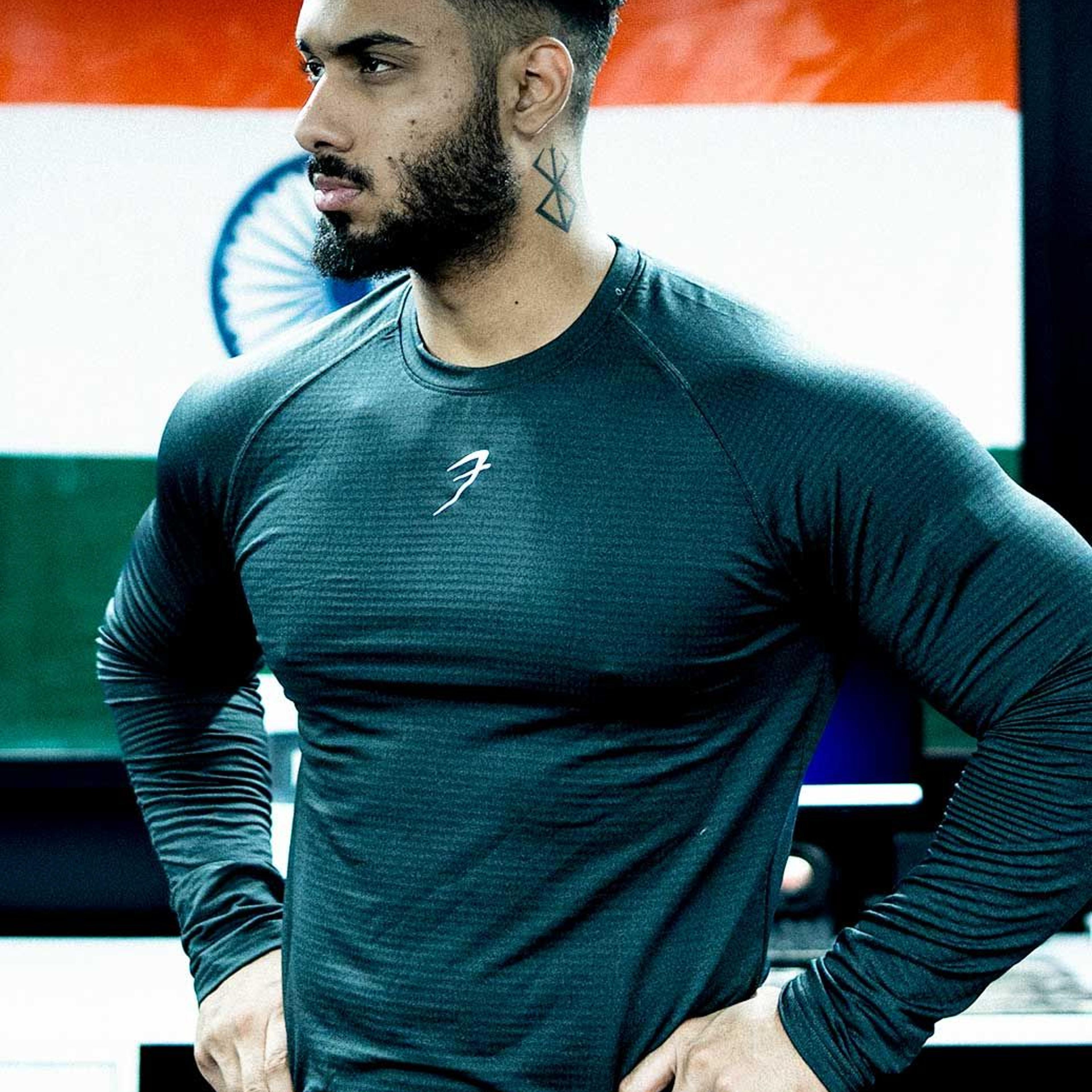 Midnight Fullsleeves T-shirt Sea Green