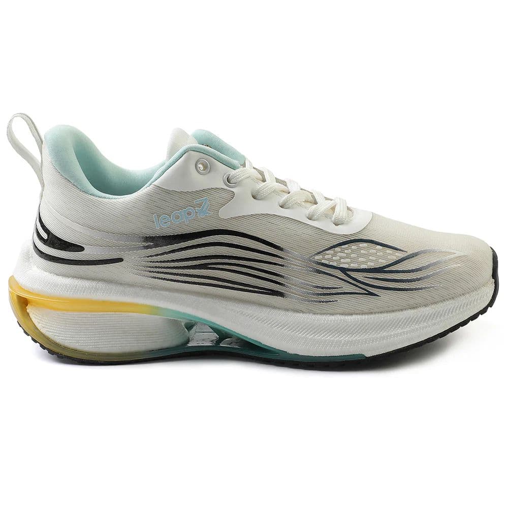 Leap7x White Sports Lacing Running Shoes For Men MOSCOW-2 By Liberty — photo 2