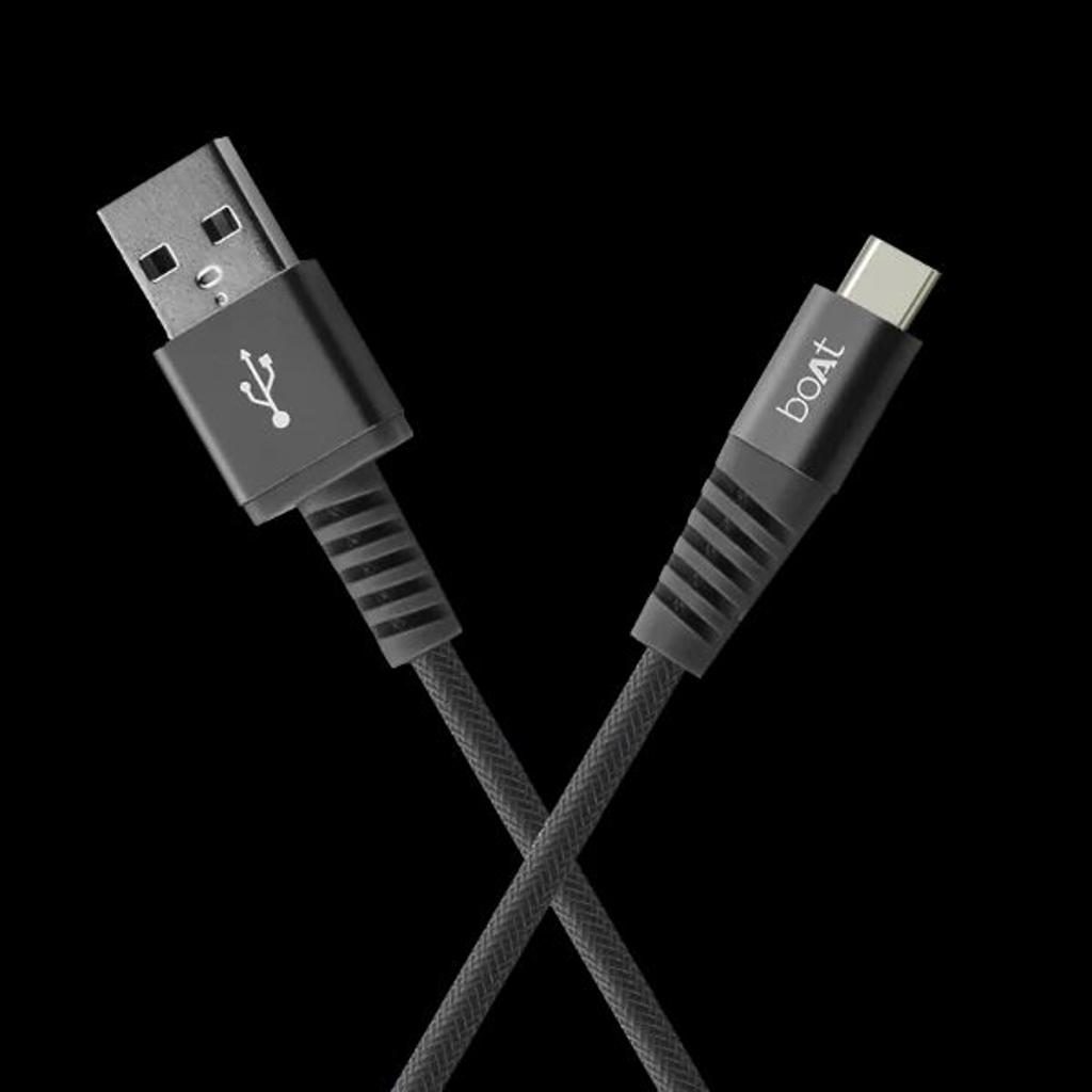 Para-Armour Type-C Cable 1.5M | Type-C Cable for Mobile Phones, Durable Nylon Braiding, 1.5 Meter length, 10000+ bends lifespan