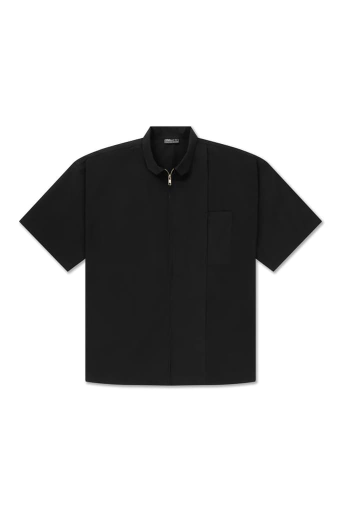 Zip Up Shirt // Black — photo 2