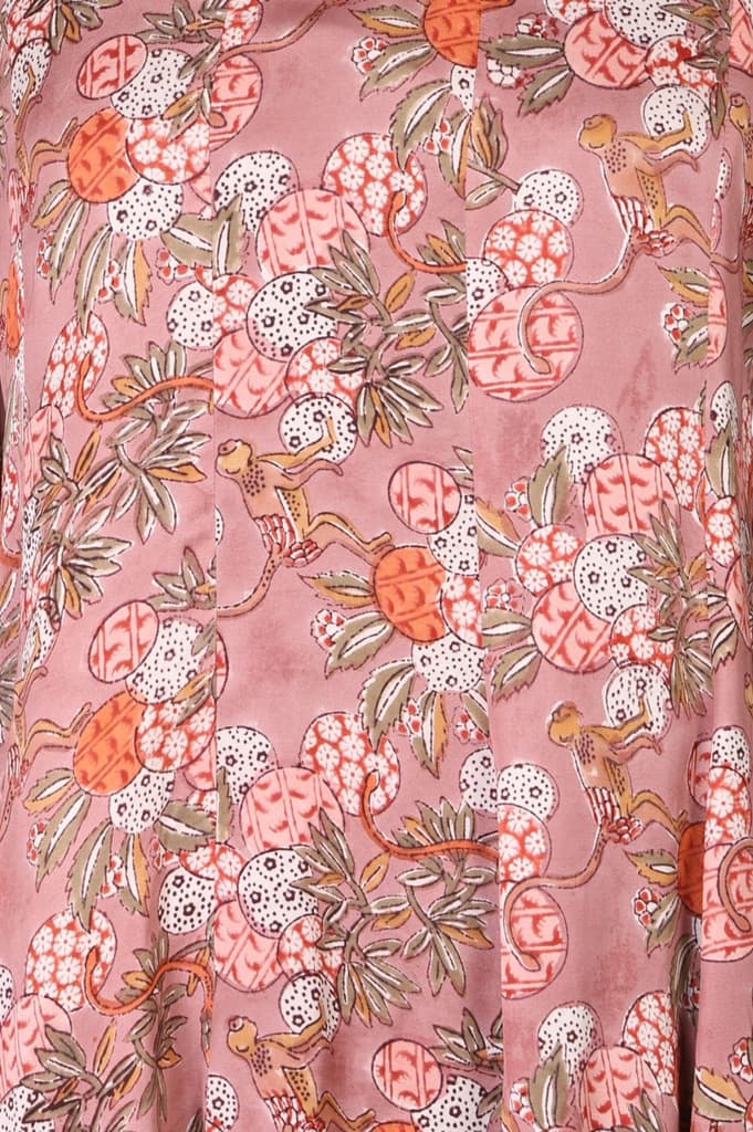 Pink Block Printed A-line Top — photo 2
