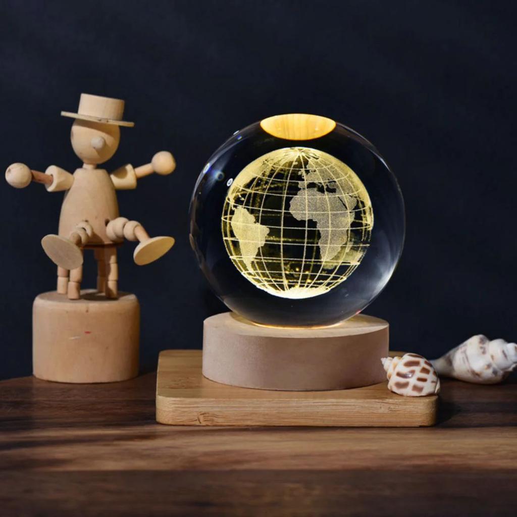 3D Globe Crystal Lamp | Gift For Your World — photo 3