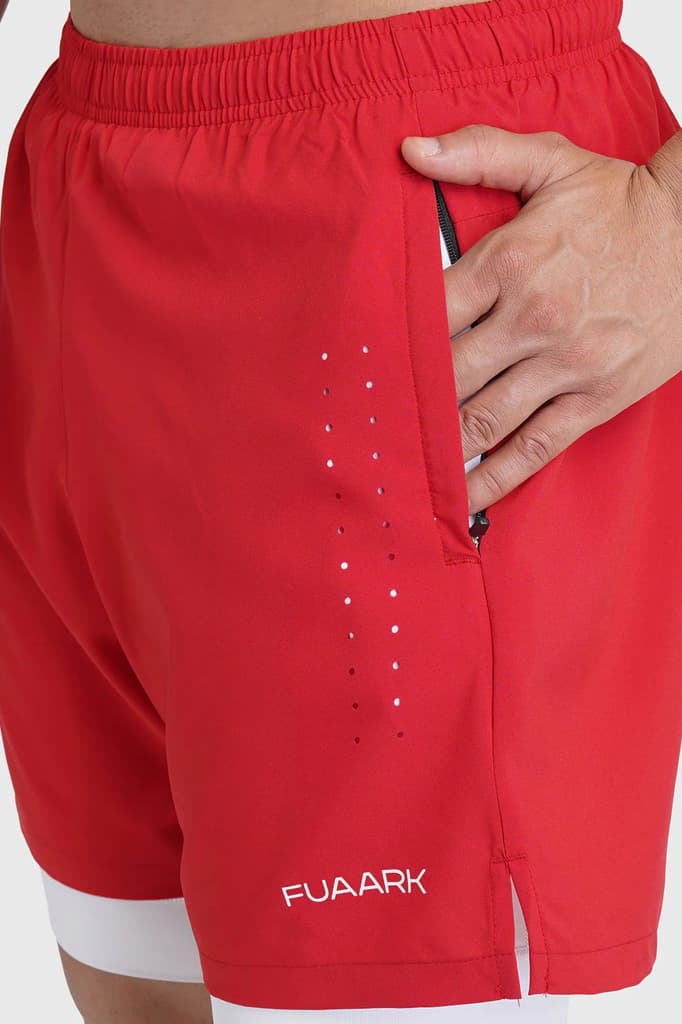 2 in 1 Laser Shorts Red — photo 3