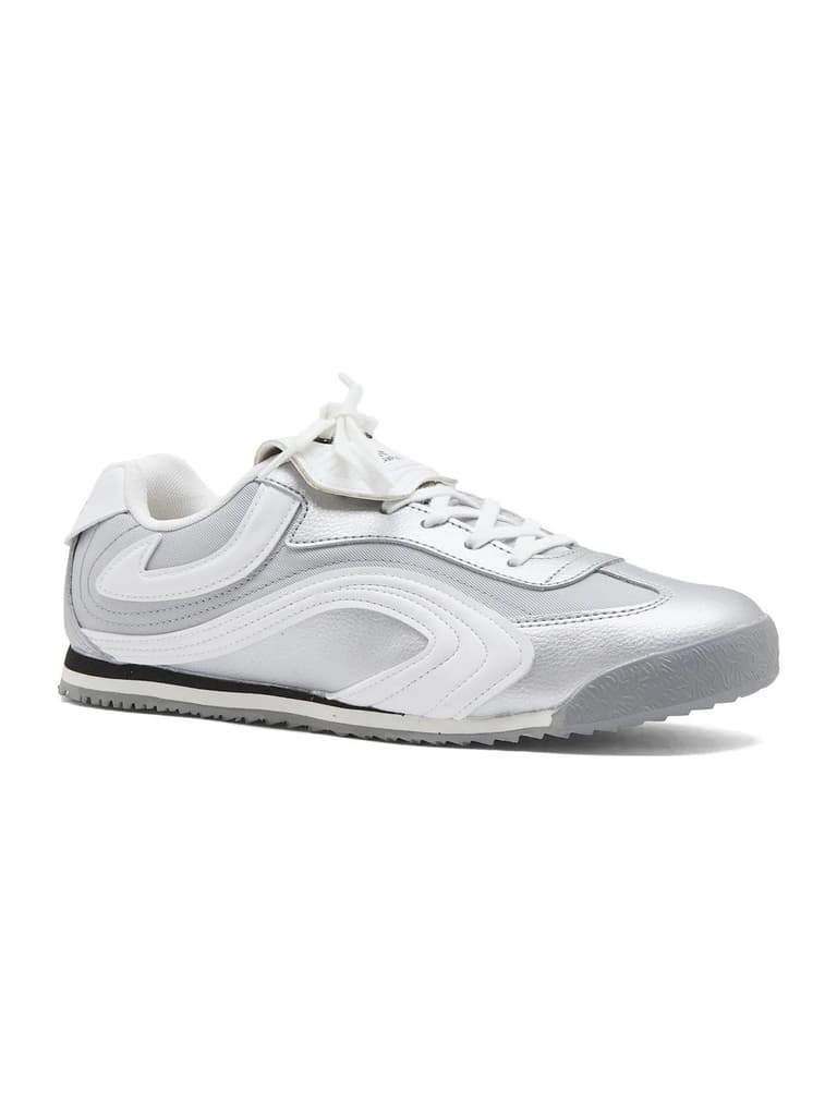 HIGHBIRD Silver Women's Sneakers — Silver / 4