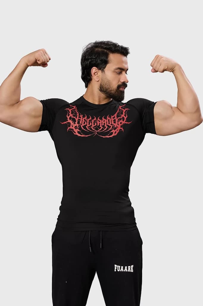 Hellborn Compression T-shirt Black/Red — photo 5