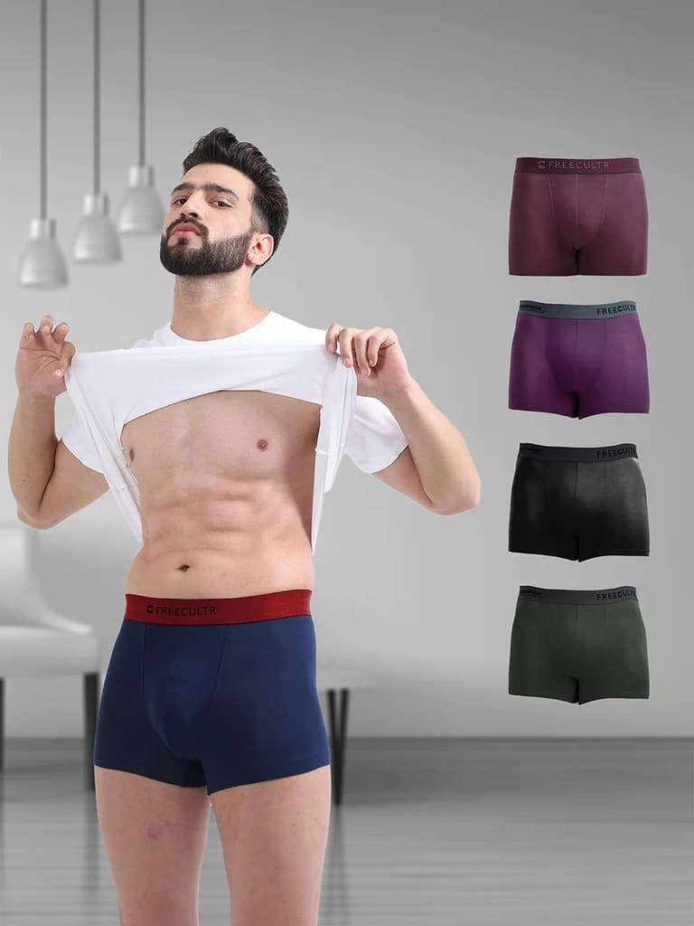 Men's Anti-Bacterial Micro Modal Trunk with Luxury (Pack of 5) — photo 12