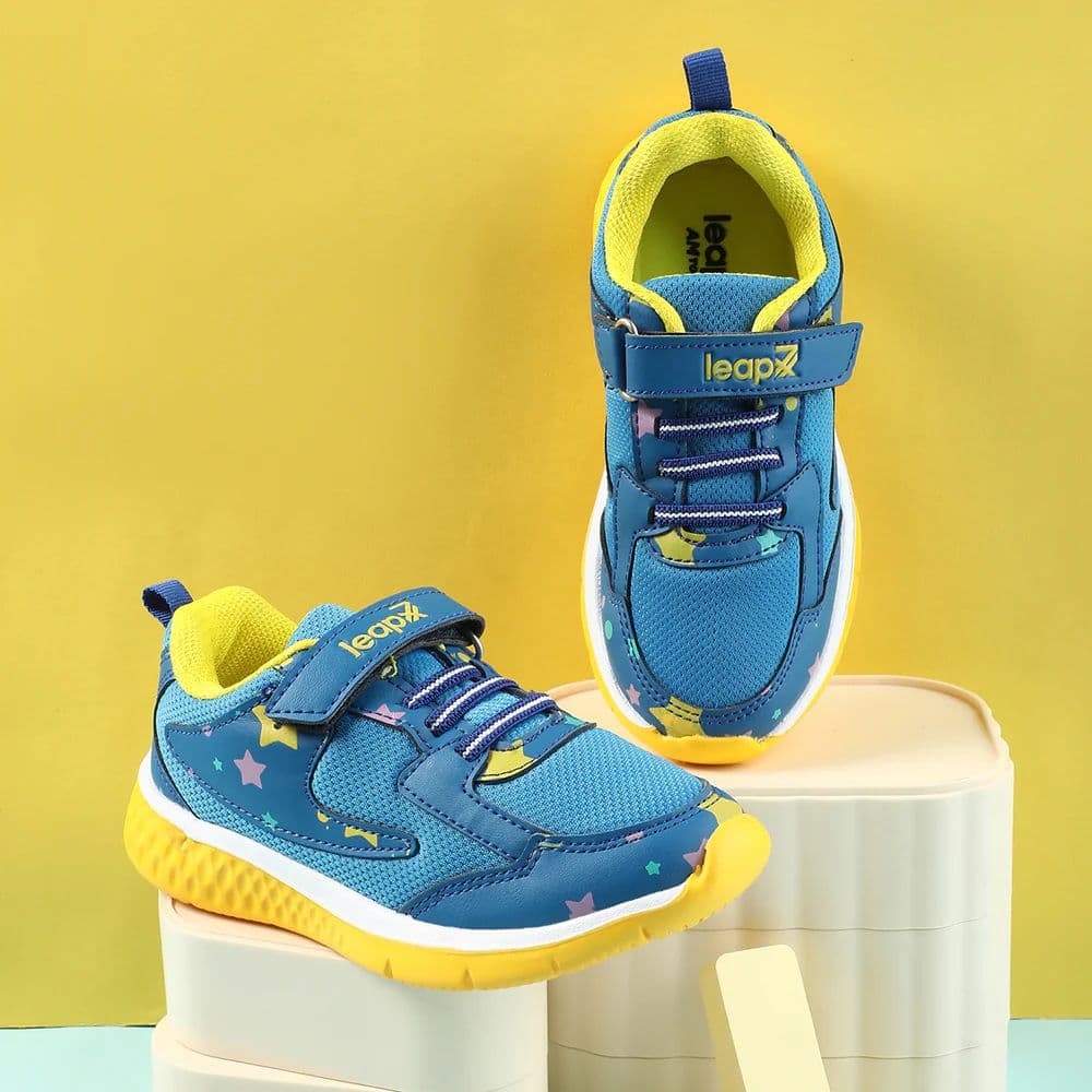 Leap7x Royal Blue Sports Non Lacing Walking Shoes For Kids JAMIE-51V By Liberty — photo 4