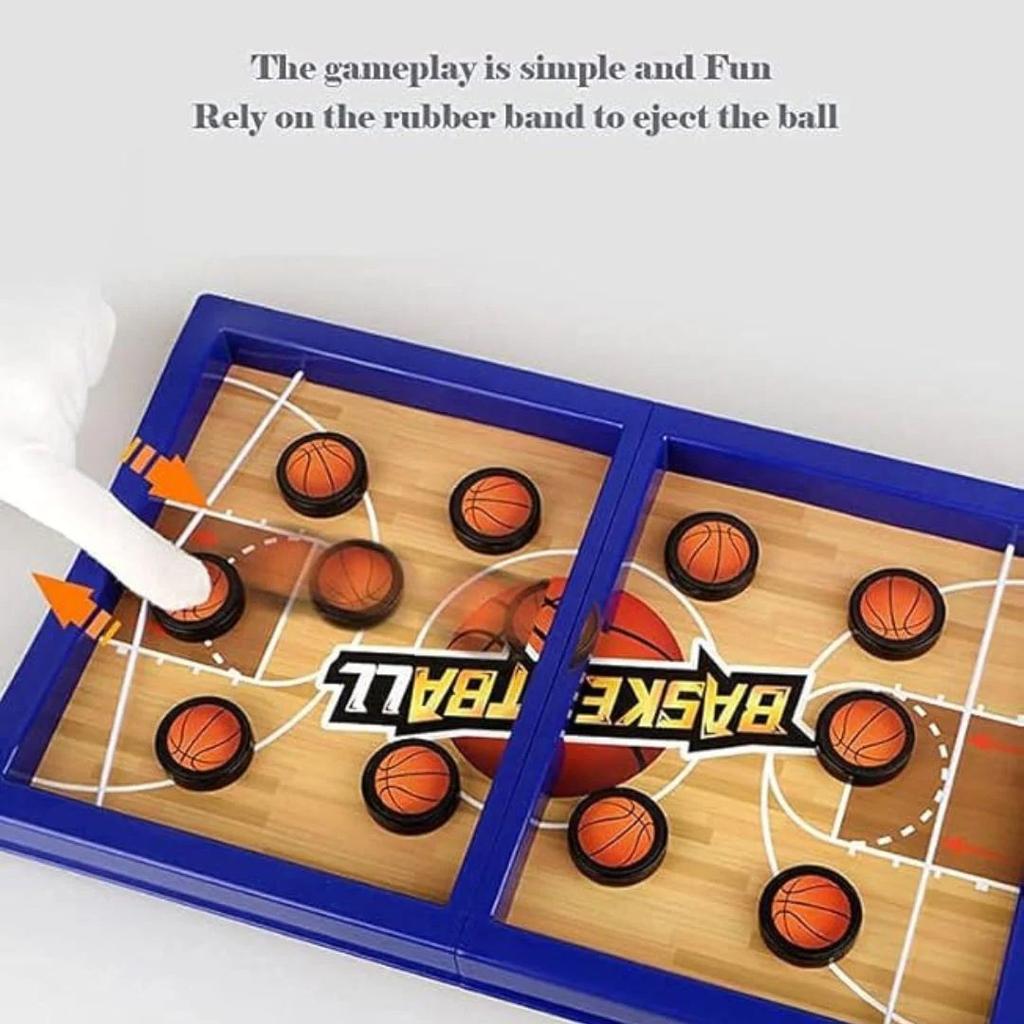 Fast Sling Puck Game – Wooden Tabletop Sling Shot Board Game — photo 3