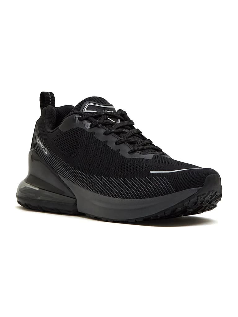 MERIT Black Men's Running Shoes — Black / 6