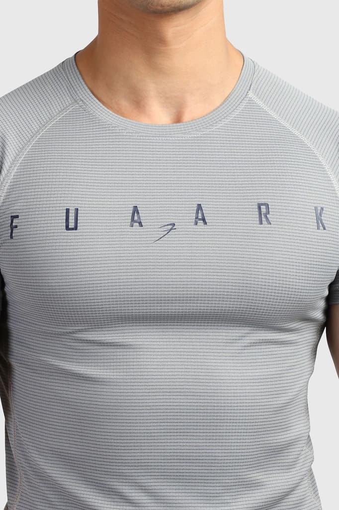 Checks T-shirt Ultimate Grey — photo 3