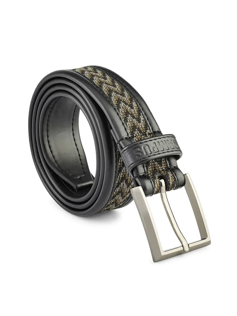Jacquard Braided Black Unisex Belt — photo 6