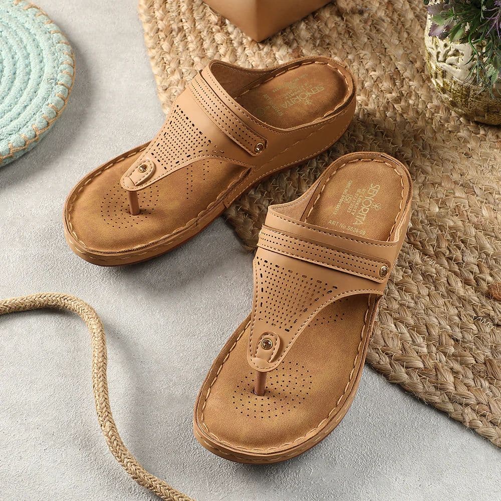 Senorita Beige Casual Slipper For Women S624-09 By Liberty — photo 4