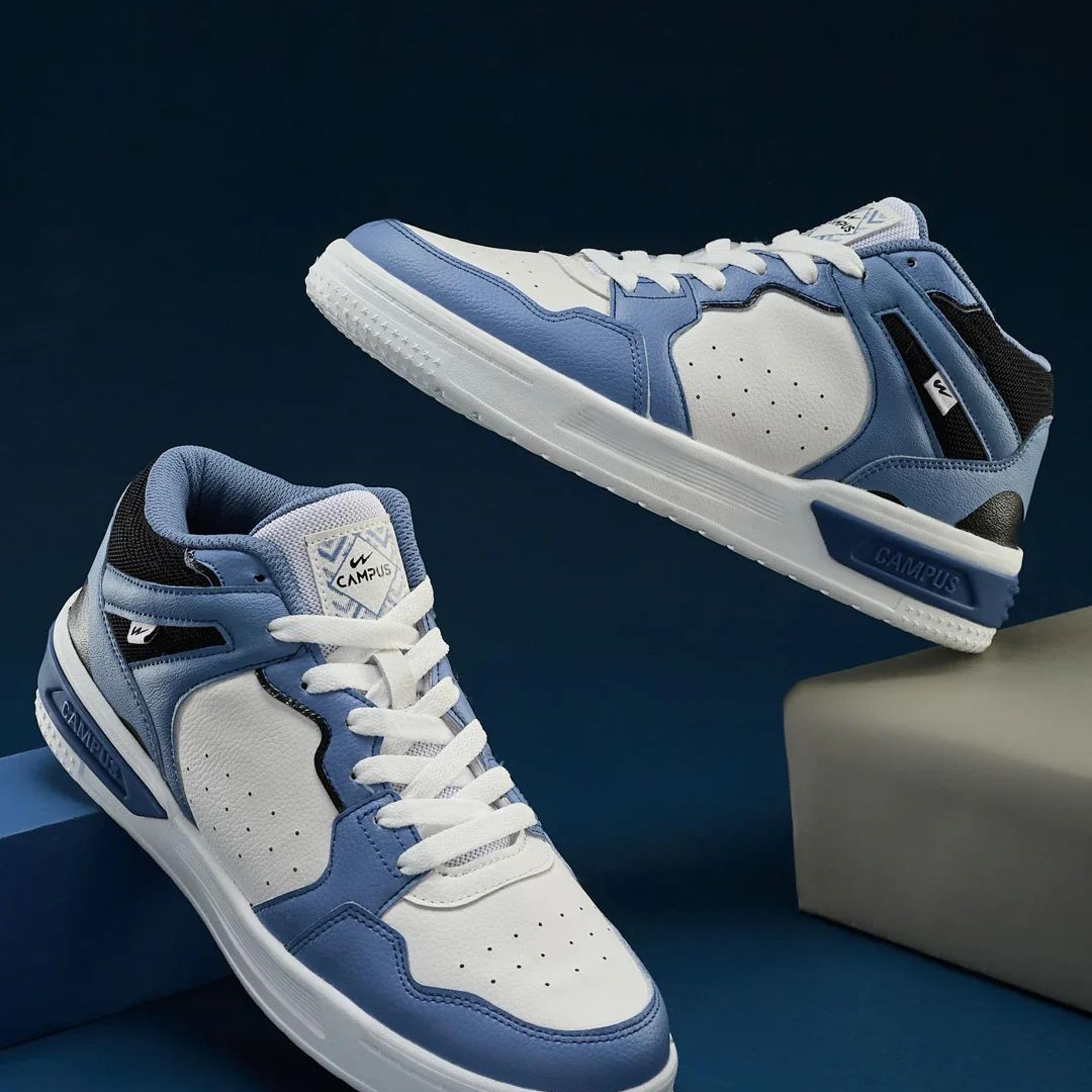 DWELT White Men's Sneakers