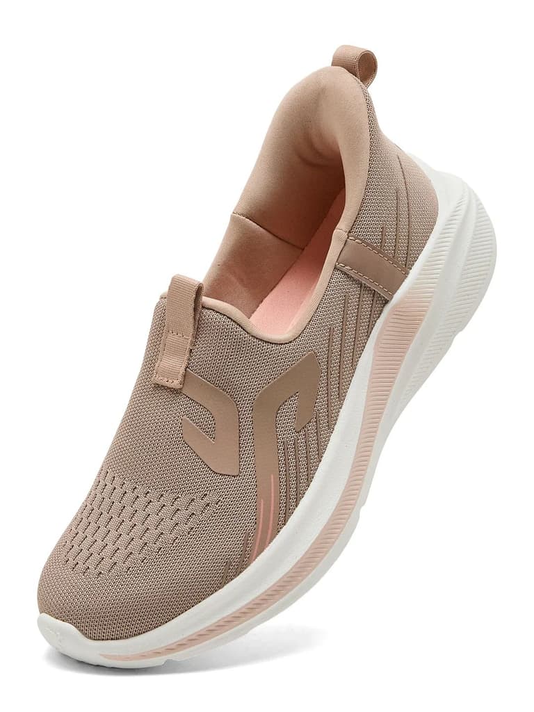 DAVO Beige Women's Walking Shoes — photo 3