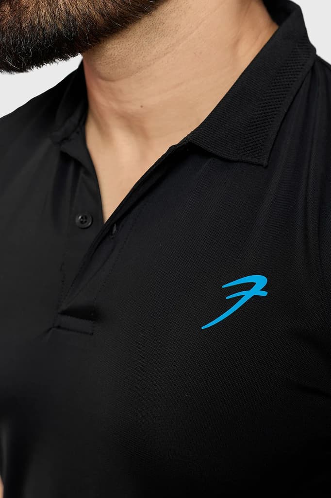 Obsidian Polo T-shirt Black — photo 3