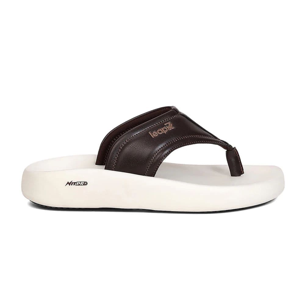Leap7X NITWALK-31 Men's Brown Slip-on Slippers - Nitro Sole with Molded EVA Comfort — photo 2